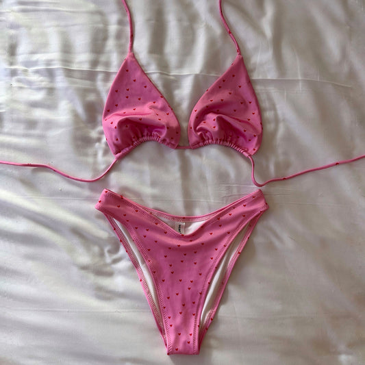 (Premade) Itty Bitty Heart Bikini Set - Multiple Sizes